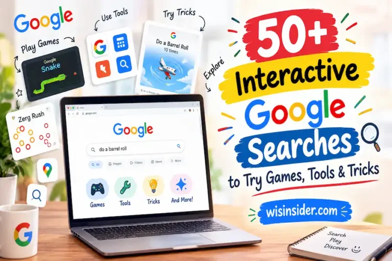 50+ Interactive Google Searches for games, tools and tricks, wisinsider.com