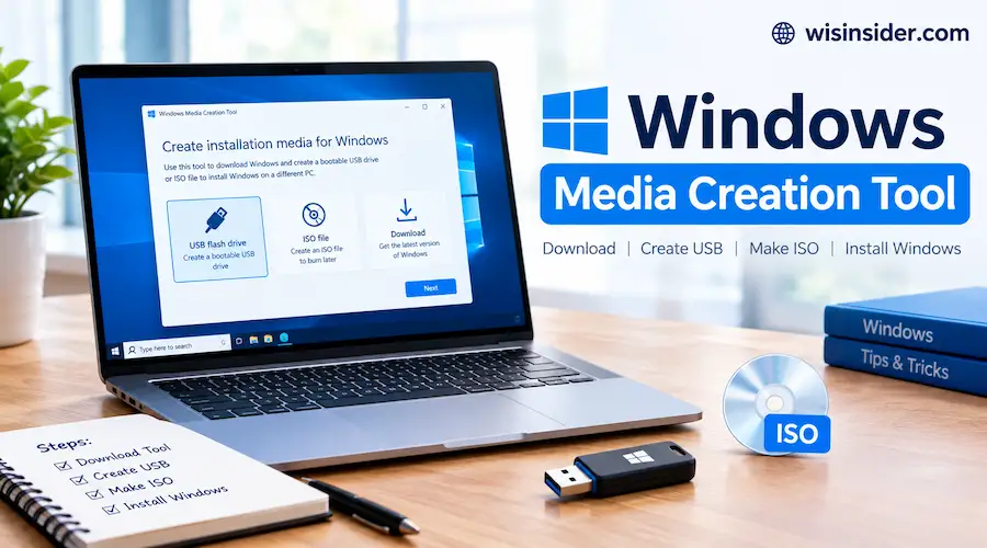 Windows Media Creation Tool download and bootable USB guide wisinsider.com